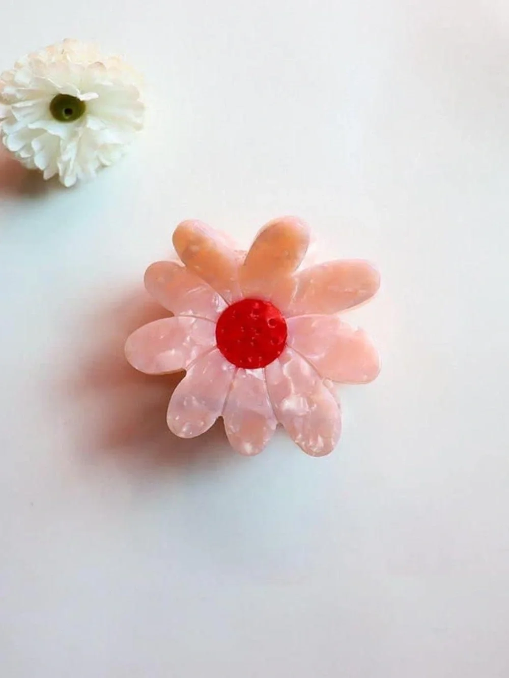 New🌟Anthropologie-Pink Daisy Hair Clip